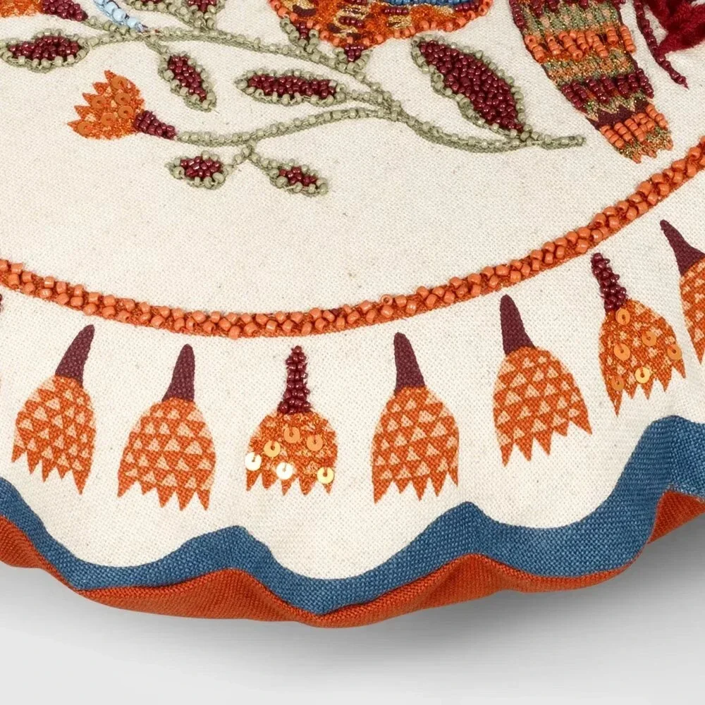 Round Turkey Pillow - Threshold